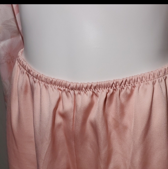 Halston III Pink Floral Pajama Set Vintage Size L - Picture 9 of 16